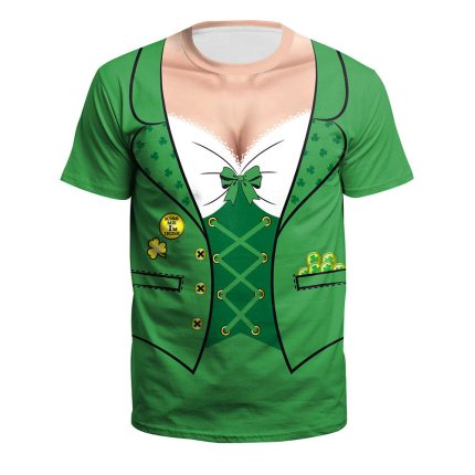 St. Patrick's Day Couple Tees with Humorous Designs
