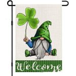 Festive Shamrock Garden Flag