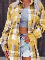 Plaid Shacket for Ladies