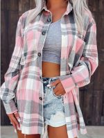 Fashionable Plaid Outerwear for Women