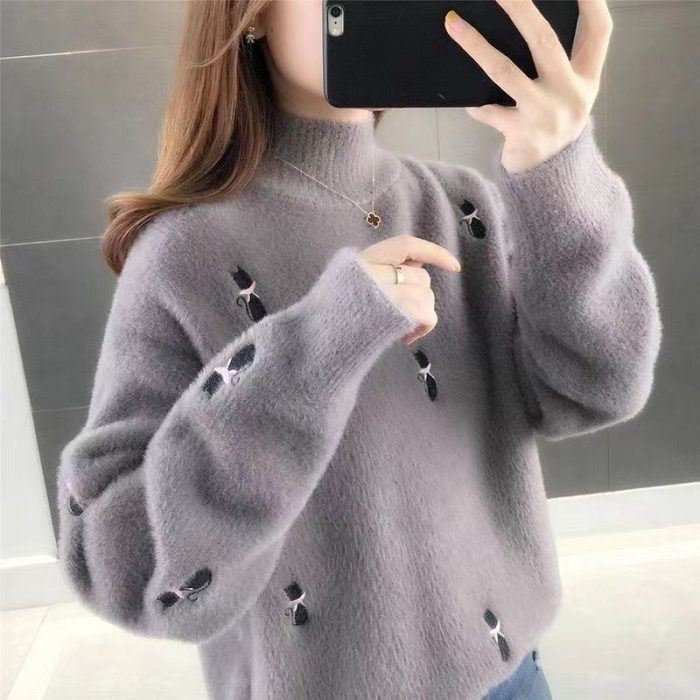 Stylish Waterproof Mink Velvet Cardigan for Ladies