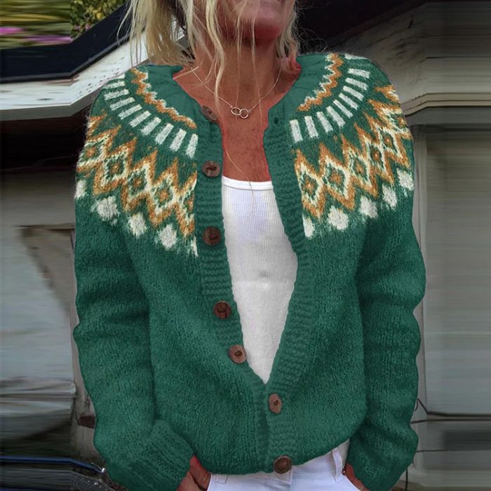 Designer Winter Coat with Cardigan Style