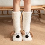 Cute Cartoon Dog Winter Socks for Women