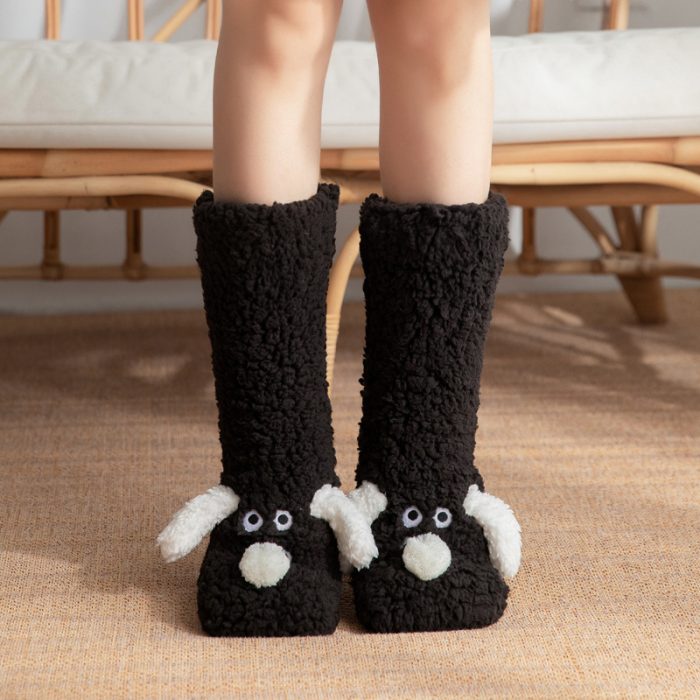 Stylish Women's Socks Featuring Cute Dogs