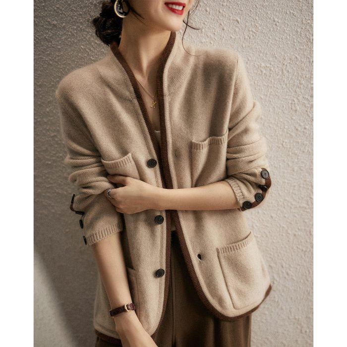 Knit Sweater Cardigan in Korean Fashion