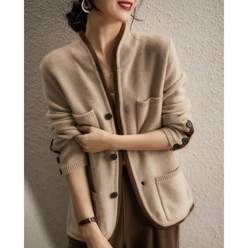 Knit Sweater Cardigan in Korean Fashion