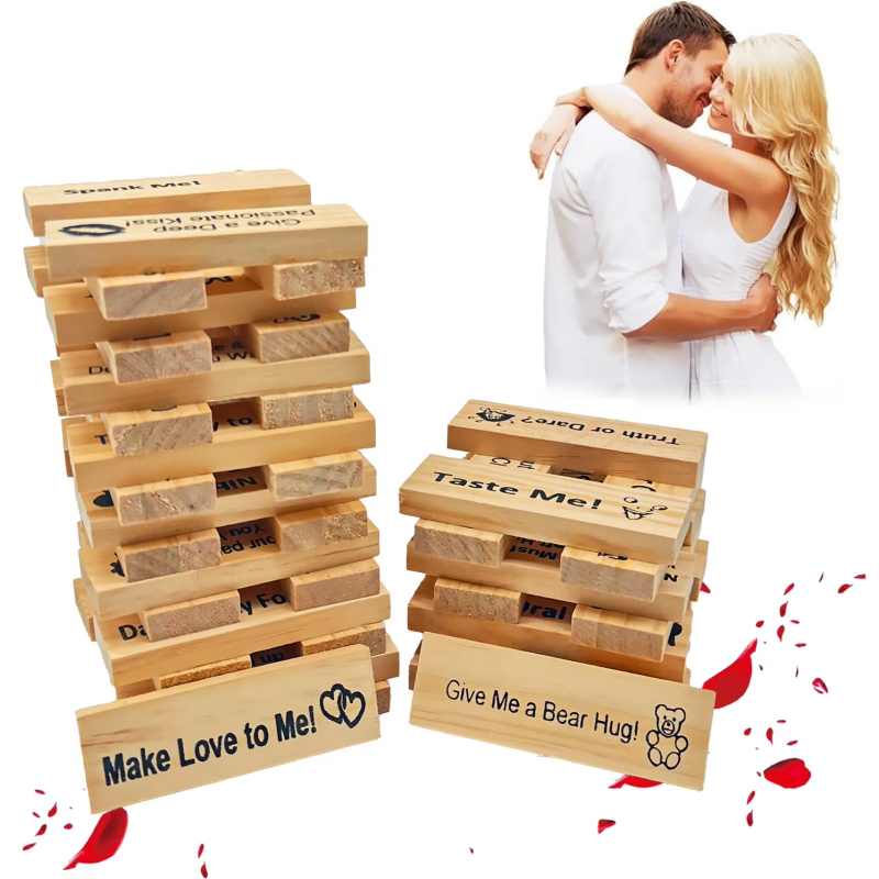 Jenga Tower Game for Romantic Evenings