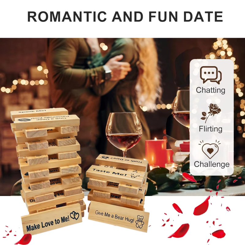 Personalized Jenga Game for Couples