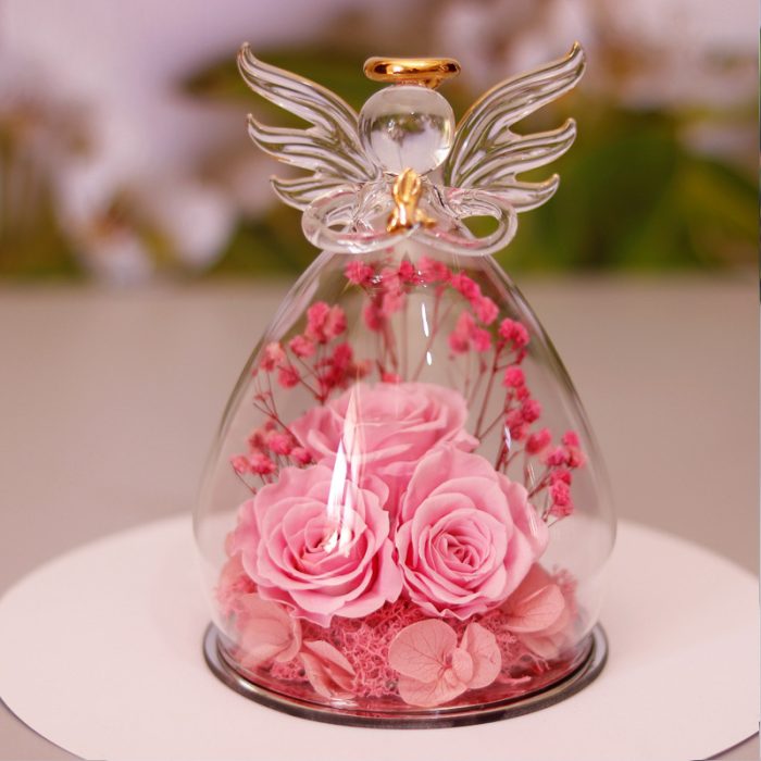 Timeless Flower Gift Box with Angel Design
