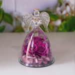 Elegant Flower Gift Box with Angel Motif