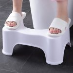 Plastic toilet stool