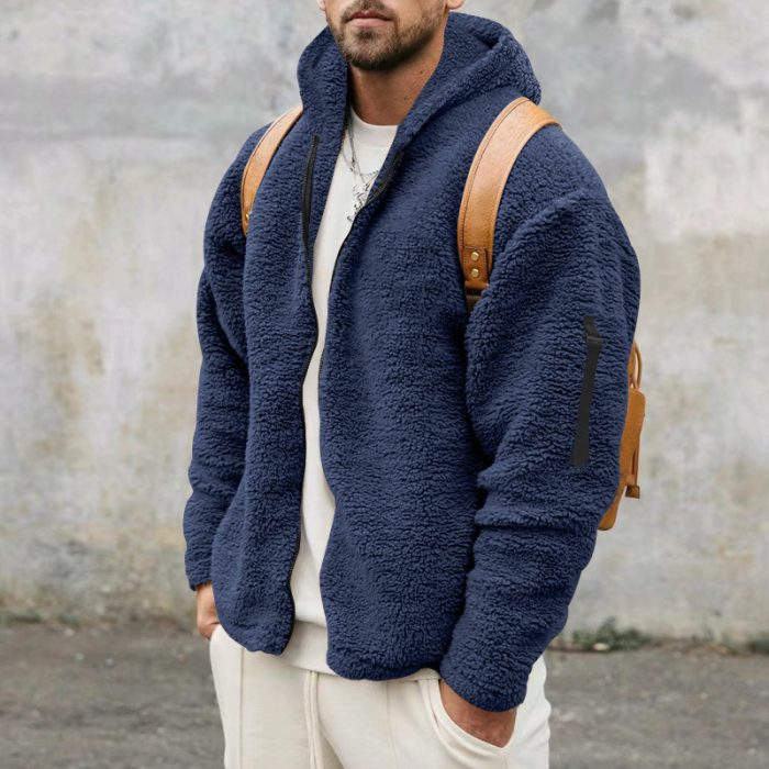 Cozy Plush Hooded Coat