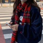 Ruby Plaid Winter Scarf