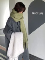 Warm Solid Color Shawl