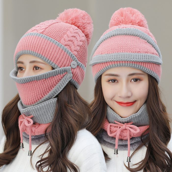 Knitted Hat and Scarf Combo