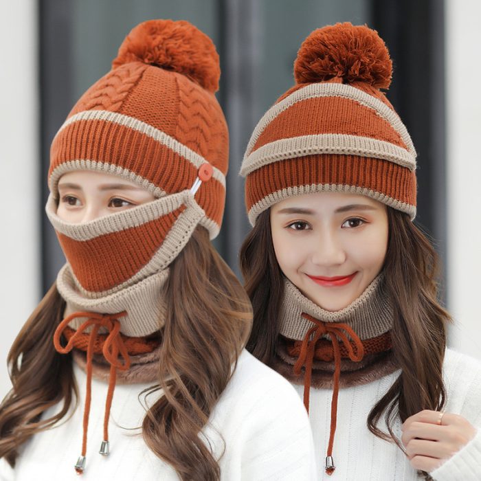Fashionable Hat and Scarf Set for Cold Weather
