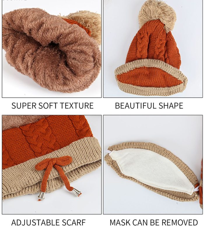 Fuzzy Beanie and Loop Scarf Collection