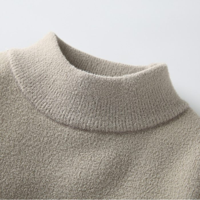Luxurious Velvet Knit Sweater for Men