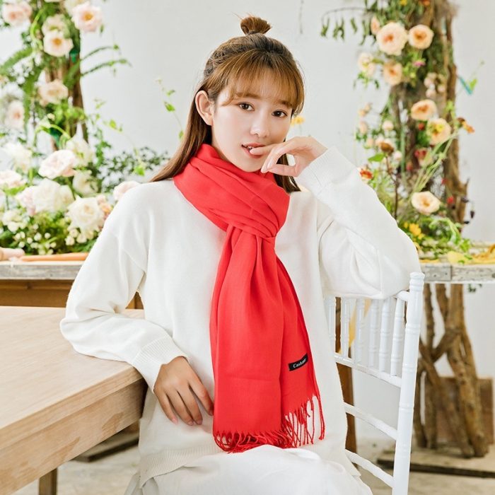 stylish Pure Color Scarf for Women