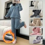 Plush Coral Fleece Nightwear for Ladies