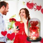 Sweetheart Gift Box with a Rose and Cuddly Teddy Bear