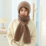 Thick Plush Hat and Neck Warmer Combo
