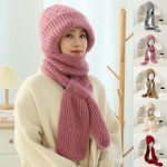 Soft Lined Beanie and Long Knit Scarf for Chill