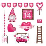 Wooden Decorative Tray for Valentine Day Celebrations