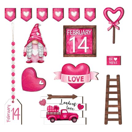 Wooden Decorative Tray for Valentine Day Celebrations