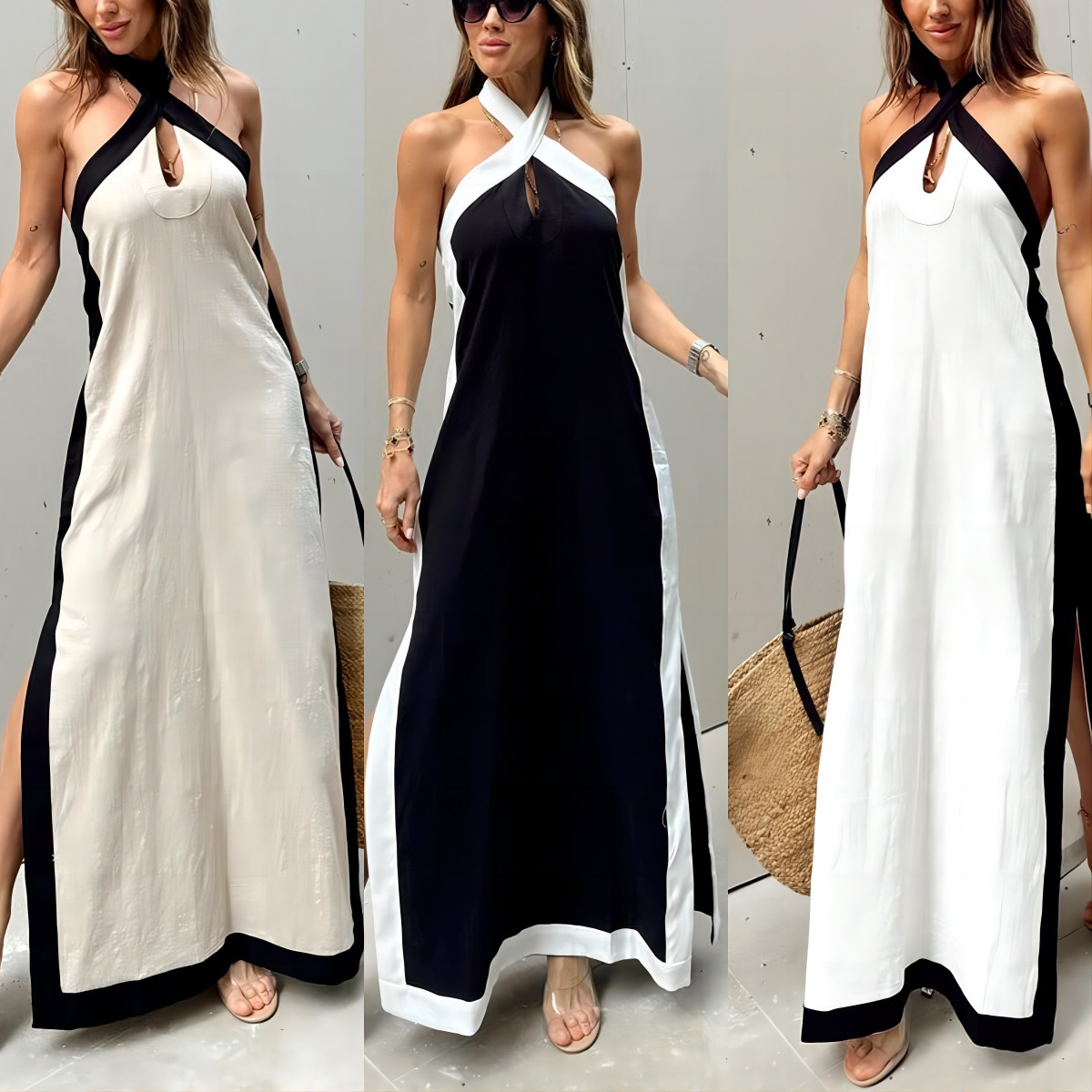 Cotton And Linen Backless Halter Dress for Women3 Backless Halter Dress