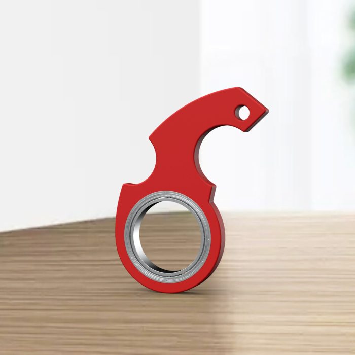 Keychain fidget spinner