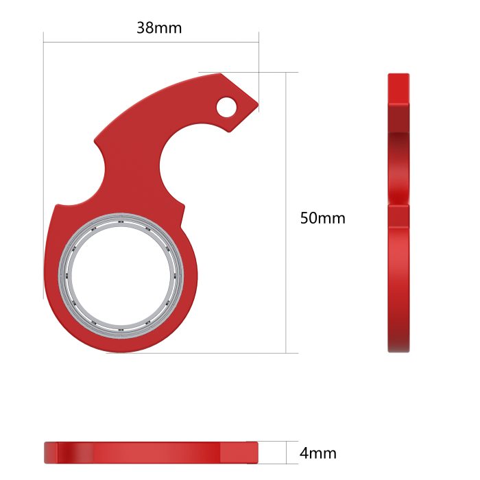 Fidget spinner with bottle opener