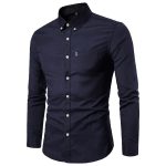 Long sleeve slim fit shirt for men