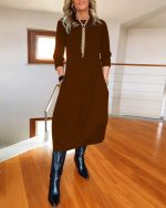 Comfortable long sleeve dress