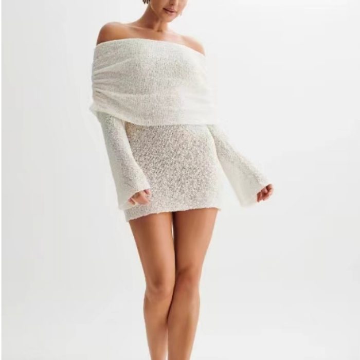 off shoulder mini dress