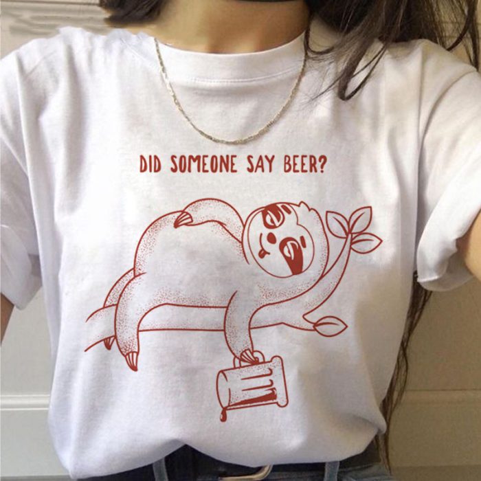 Sloth Kawaii Women Tshirts