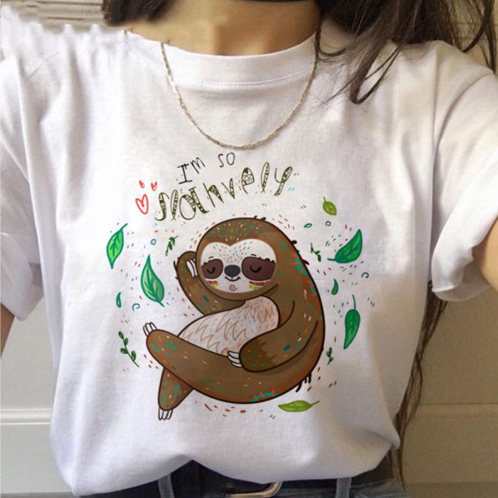 Kawaii Sloth Printed Tees