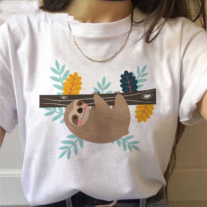 Women Sloth Kawaii Tshirts