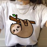 Sloth Women Kawaii Tshirts