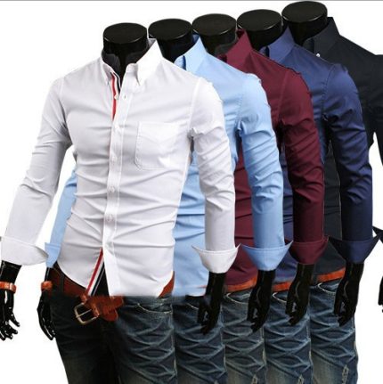 Stylish men's long sleeve shirts