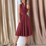 sleeveless midi dress