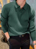 textured knit shirt for men