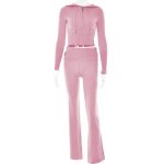High waist pants set