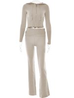 Female hoodie and pants outfit
