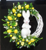bunny wreath easter decoration