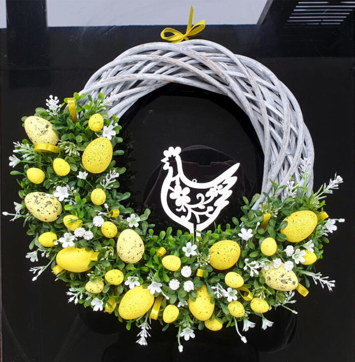 easter bunny wreath decoration