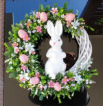 bunny wreath for easter decor