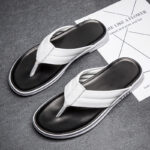 Classic Leather Flip Flops for Men