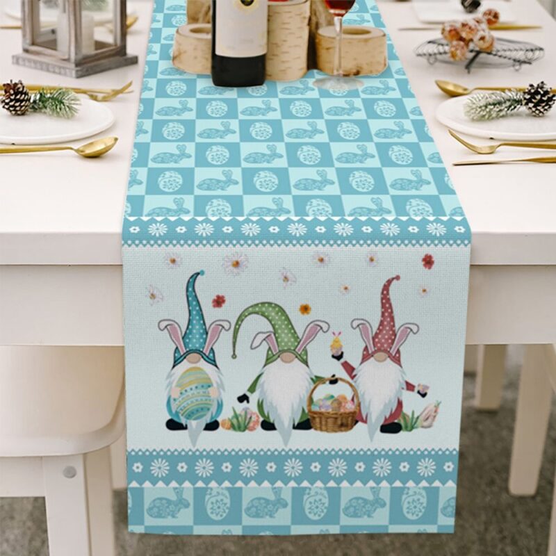 Easter Cotton Linen Table Flag