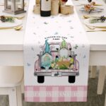 Easter Table Flag Cotton Linen